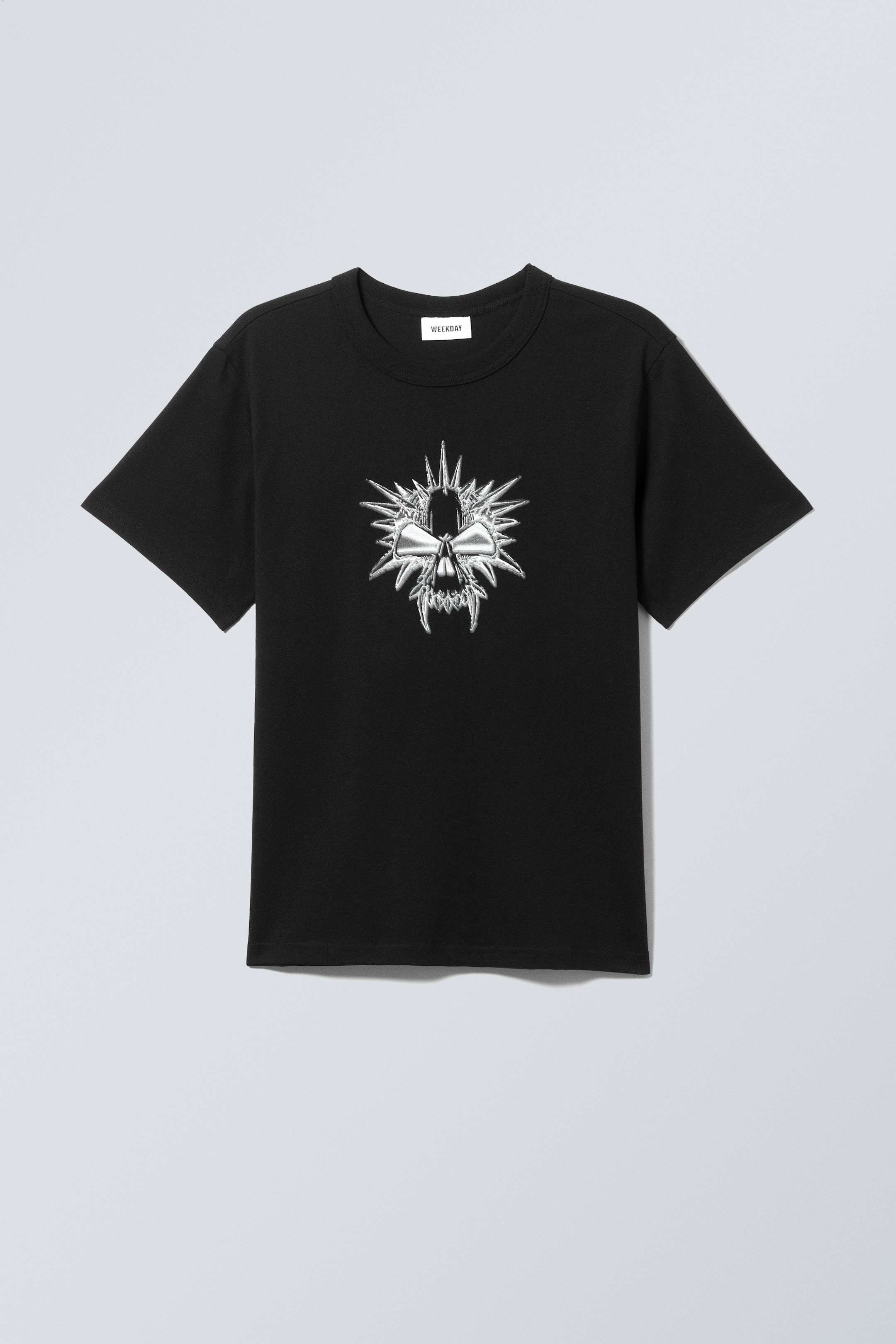Ingrandisci l'immagine: Boxy Lightweight Graphic T-shirt - Spiky Super Skull - UOMO | H&M CH 1