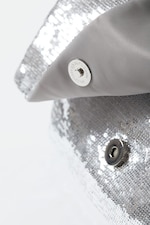 Silver - Aisha Sequin Handbag - 2