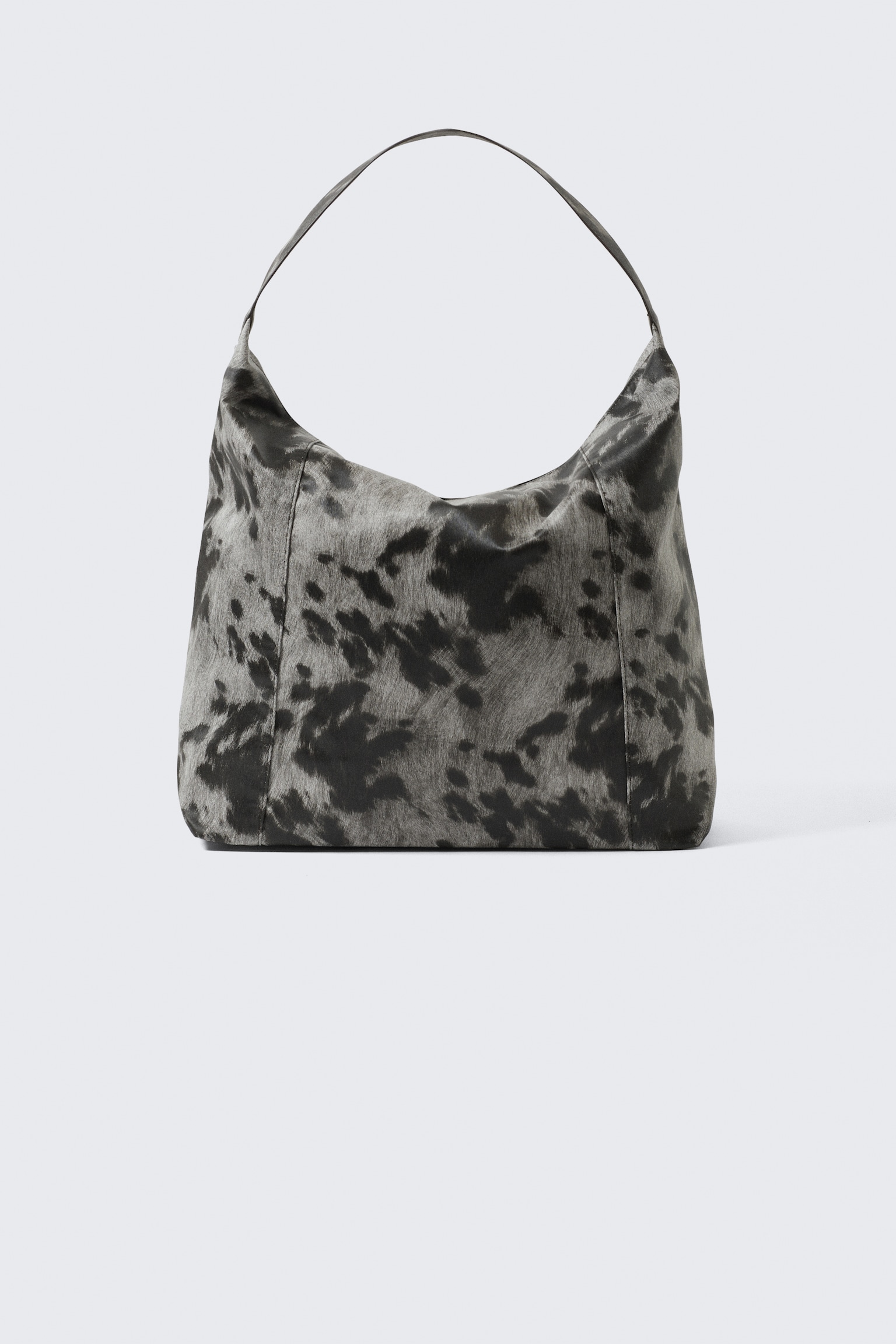 Square Cow Shoulder Bag - Black & White - Cow Print