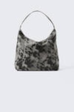 Black & White - Cow Print - Square Cow Shoulder Bag - 0