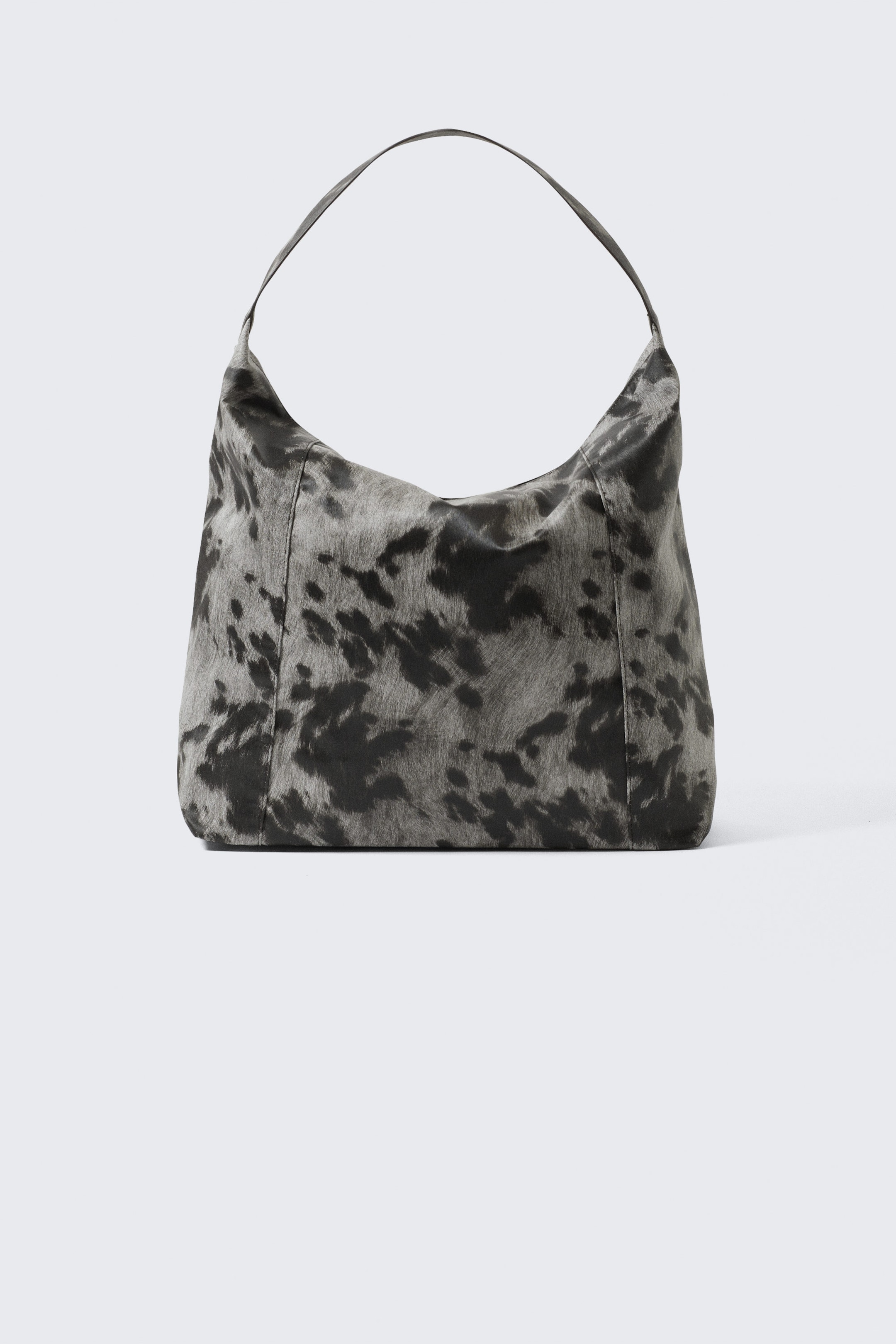 Black & White - Cow Print - Square Cow Shoulder Bag - 1