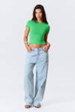 Bright Green - Slim Fitted T-shirt - 1