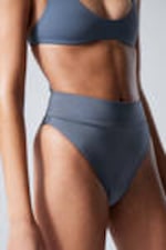 Blue Shimmer - Heat High Waist Bikini Bottoms - 1