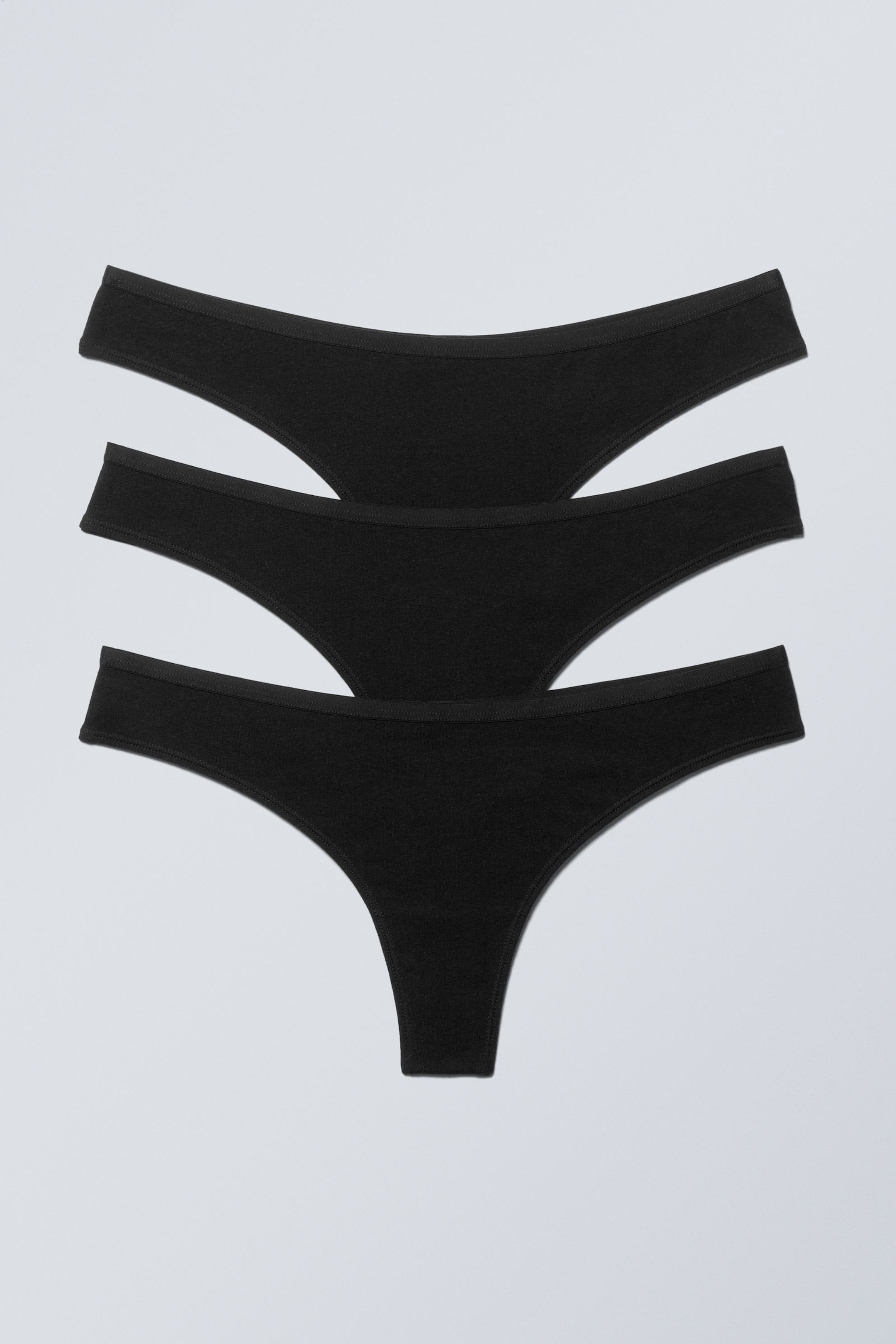 #272628 - 3-pack Soft Cotton Thongs - 1
