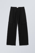 Black - Paul Loose Cargo Trousers - 0