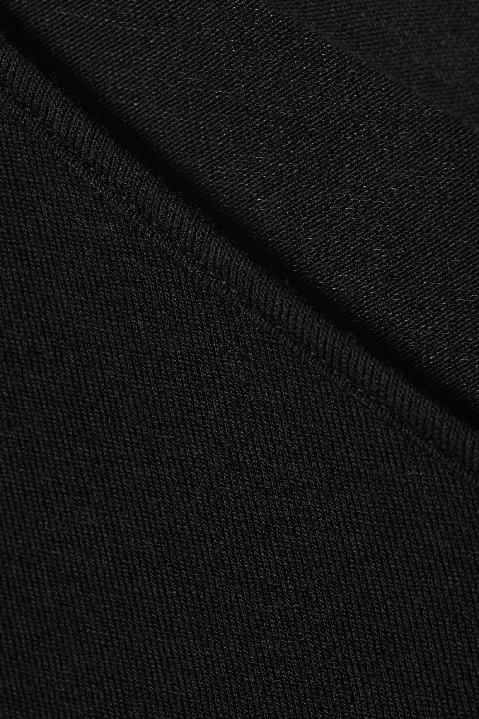 ASYMMETRIC RIB LONG SLEEVE - Čierna - 4