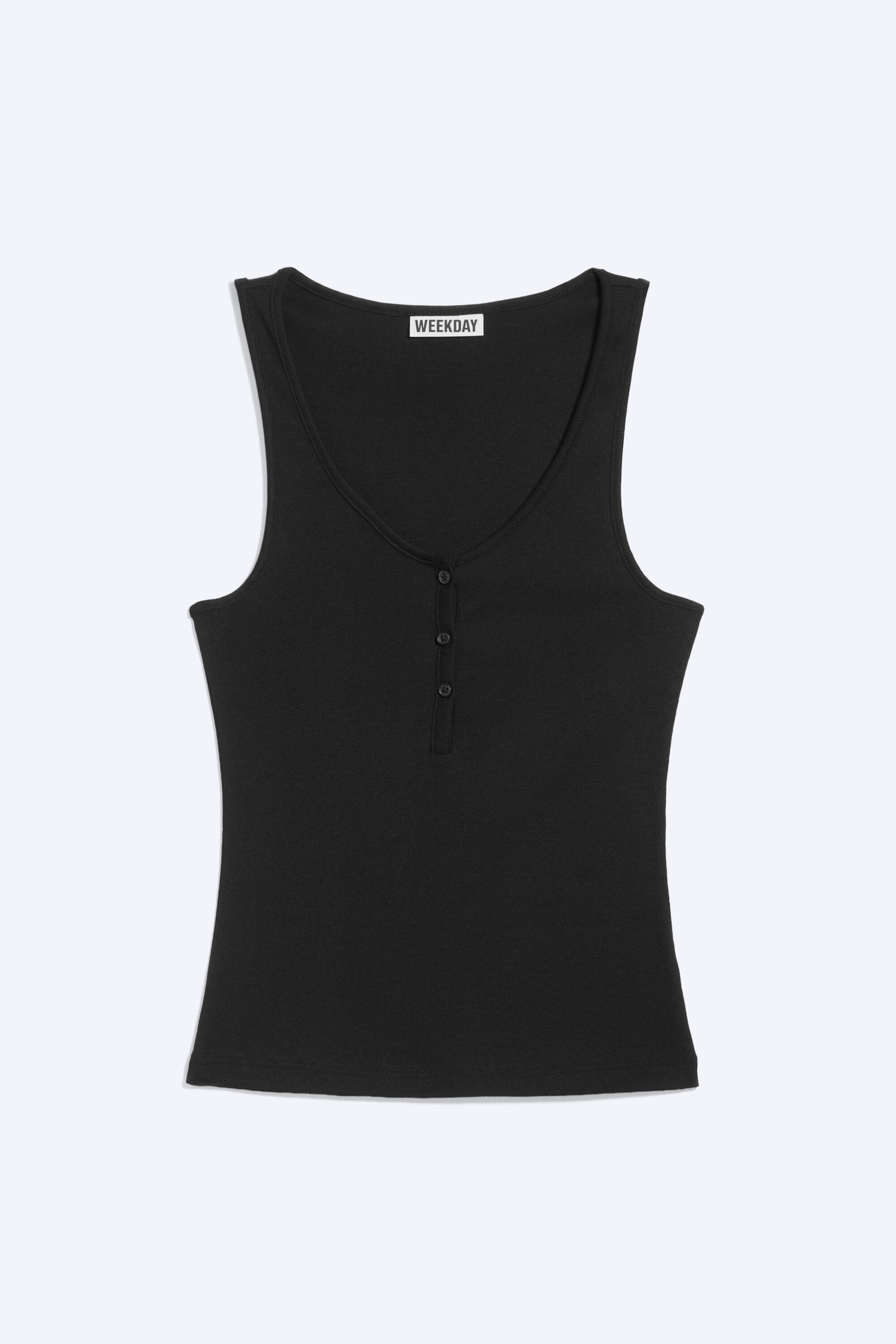 Noir - Débardeur henley - 4