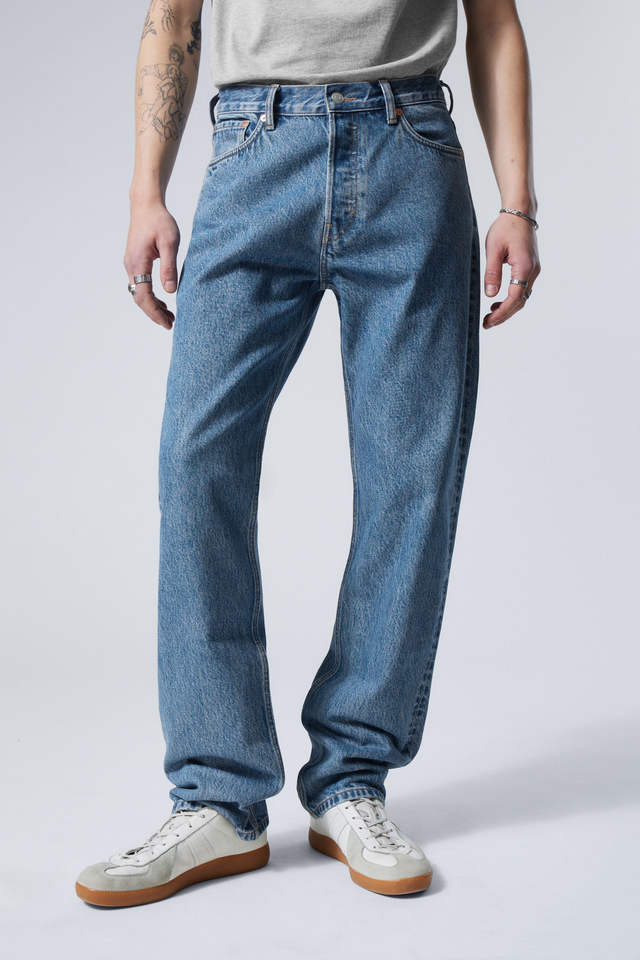 #79829D - Space Relaxed Straight Leg Jeans - 2