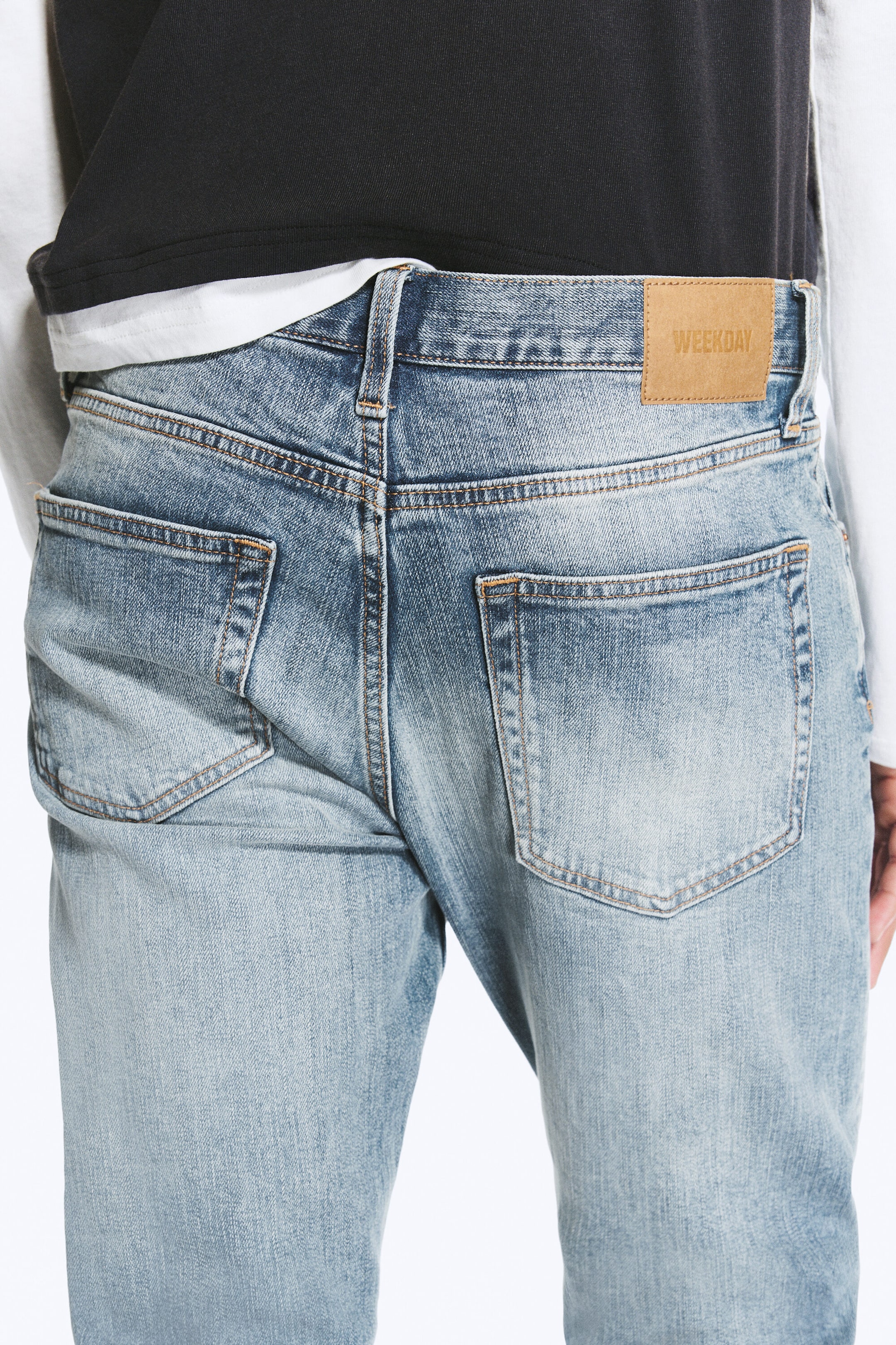 Blue Horses - Medium Blue - Orion rett slim-fit-jeans med mellomhøyt liv - 4