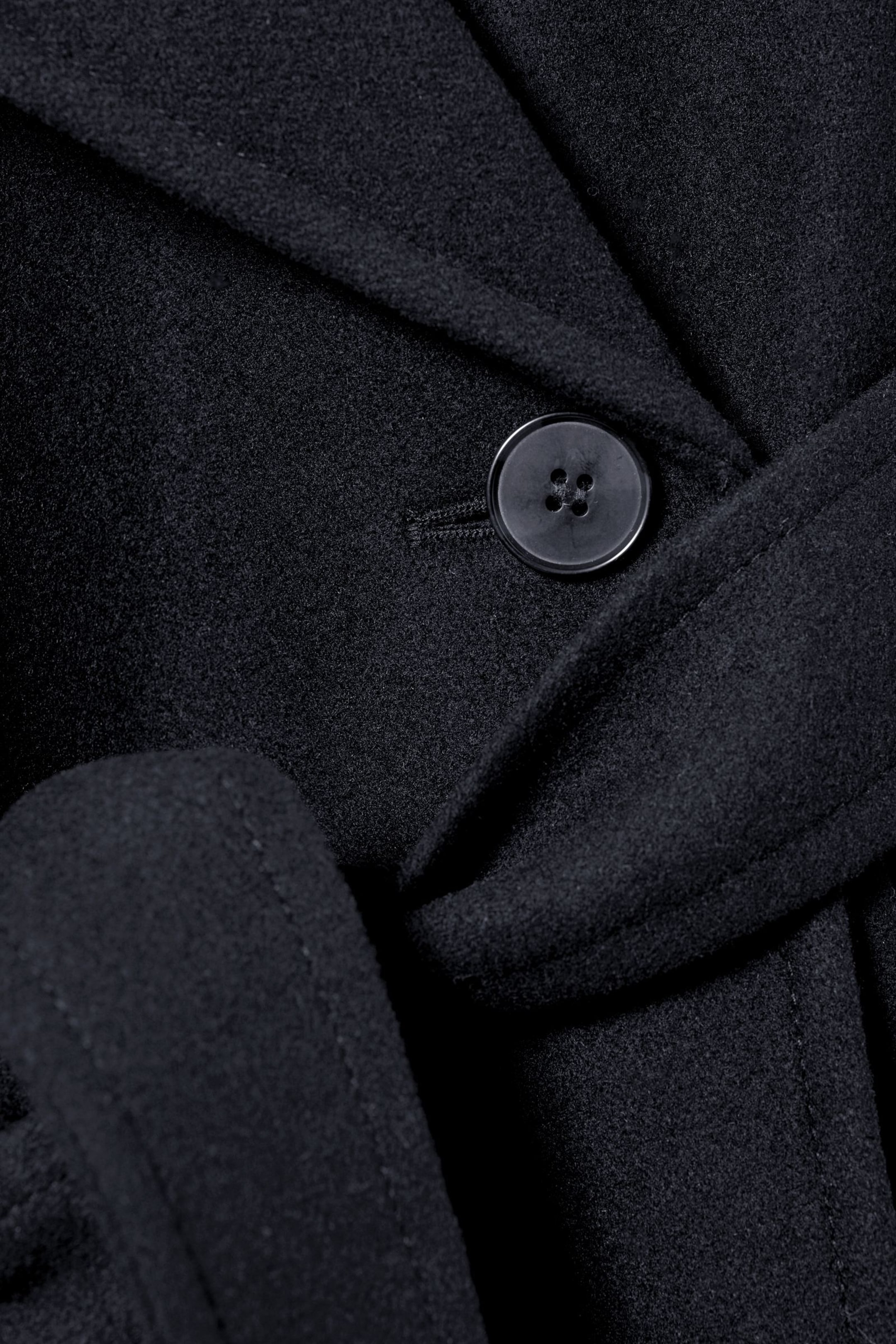 Dark Blue - Kia Oversized Wool Blend Coat - 2