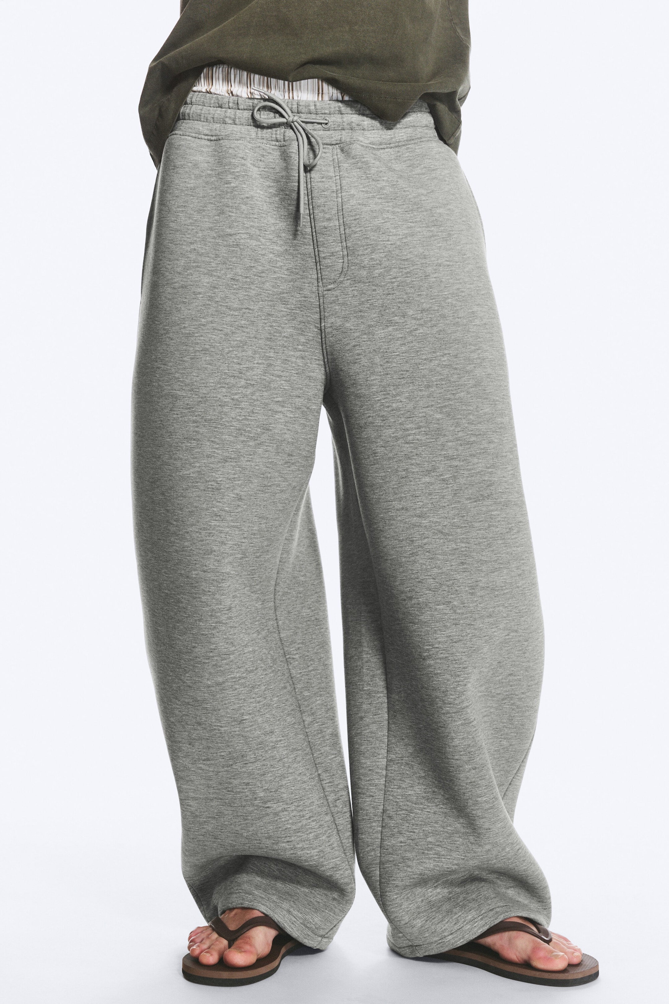 Gråmelerad - Cody scuba-sweatpants - 2