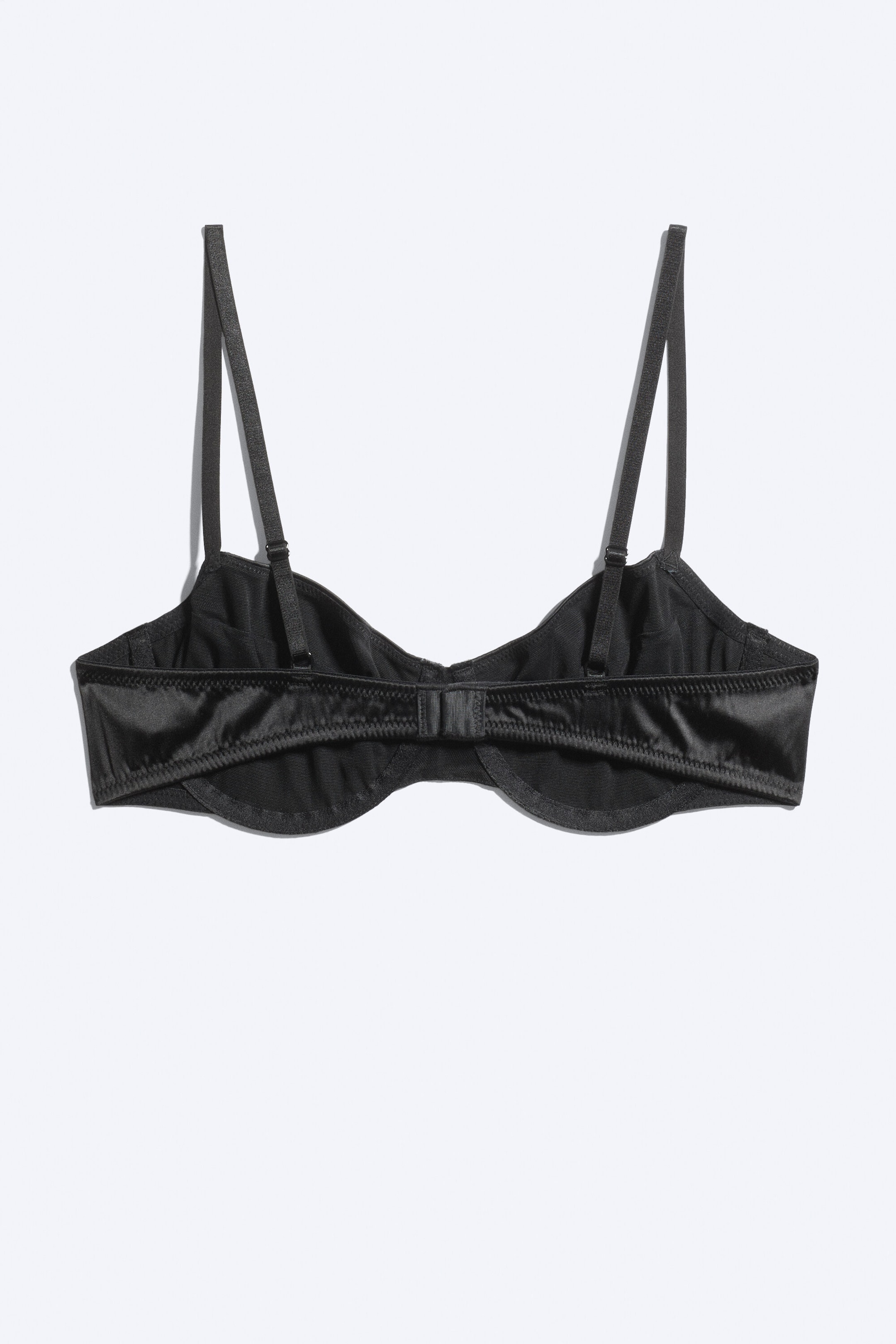 Satin Noir - Soutien-gorge balconnet à armatures - 4