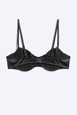 Satin Noir - Soutien-gorge balconnet à armatures - 4