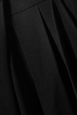 Black - Asymmetric Wide Leg Suiting Trousers - 7