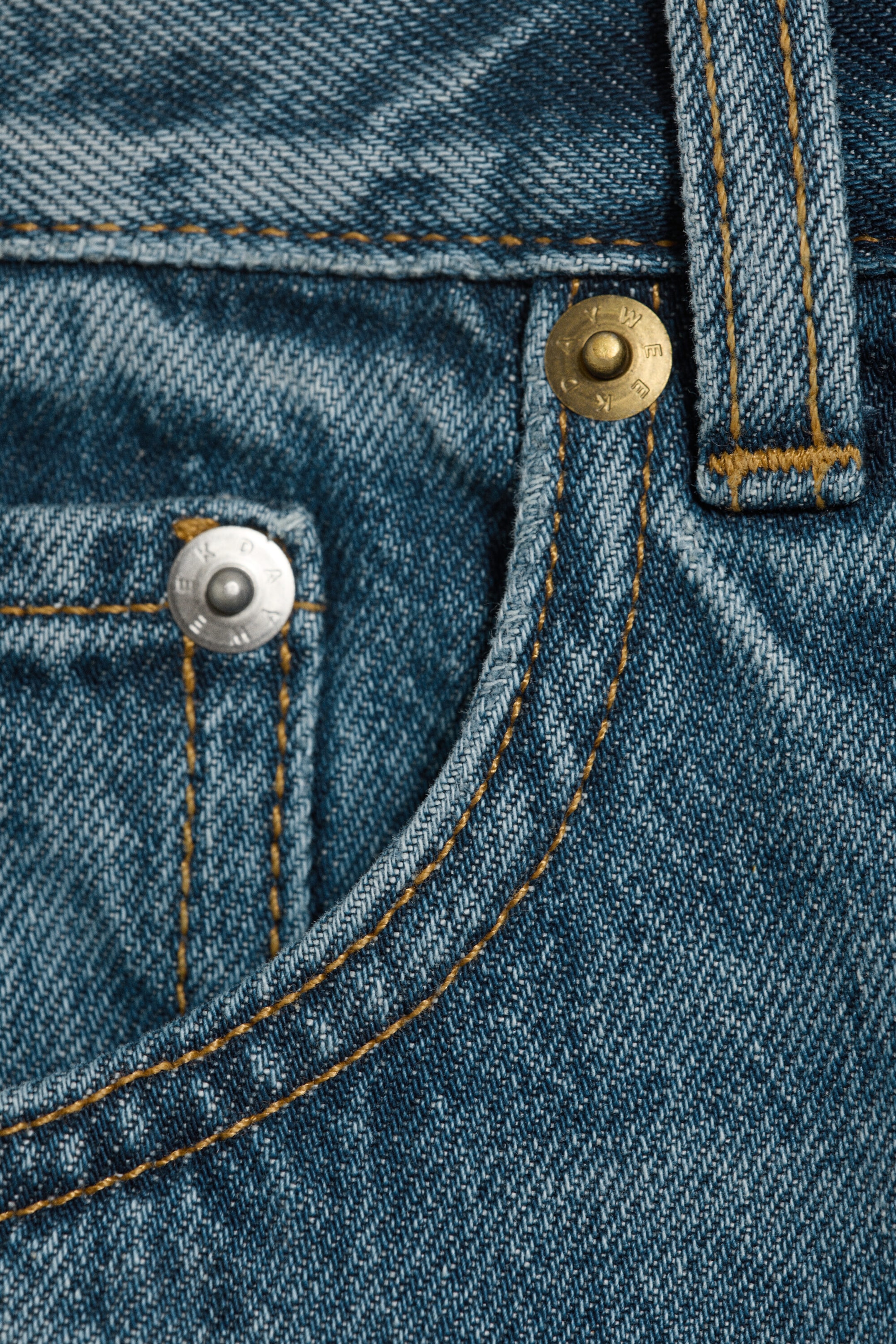 Stirrup Blue – middels blå - SPACE MELLOMHØY MIDJE ROMSLIGE STRAIGHT JEANS - 5