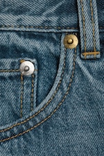 Stirrup Blue – middels blå - SPACE MELLOMHØY MIDJE ROMSLIGE STRAIGHT JEANS - 5