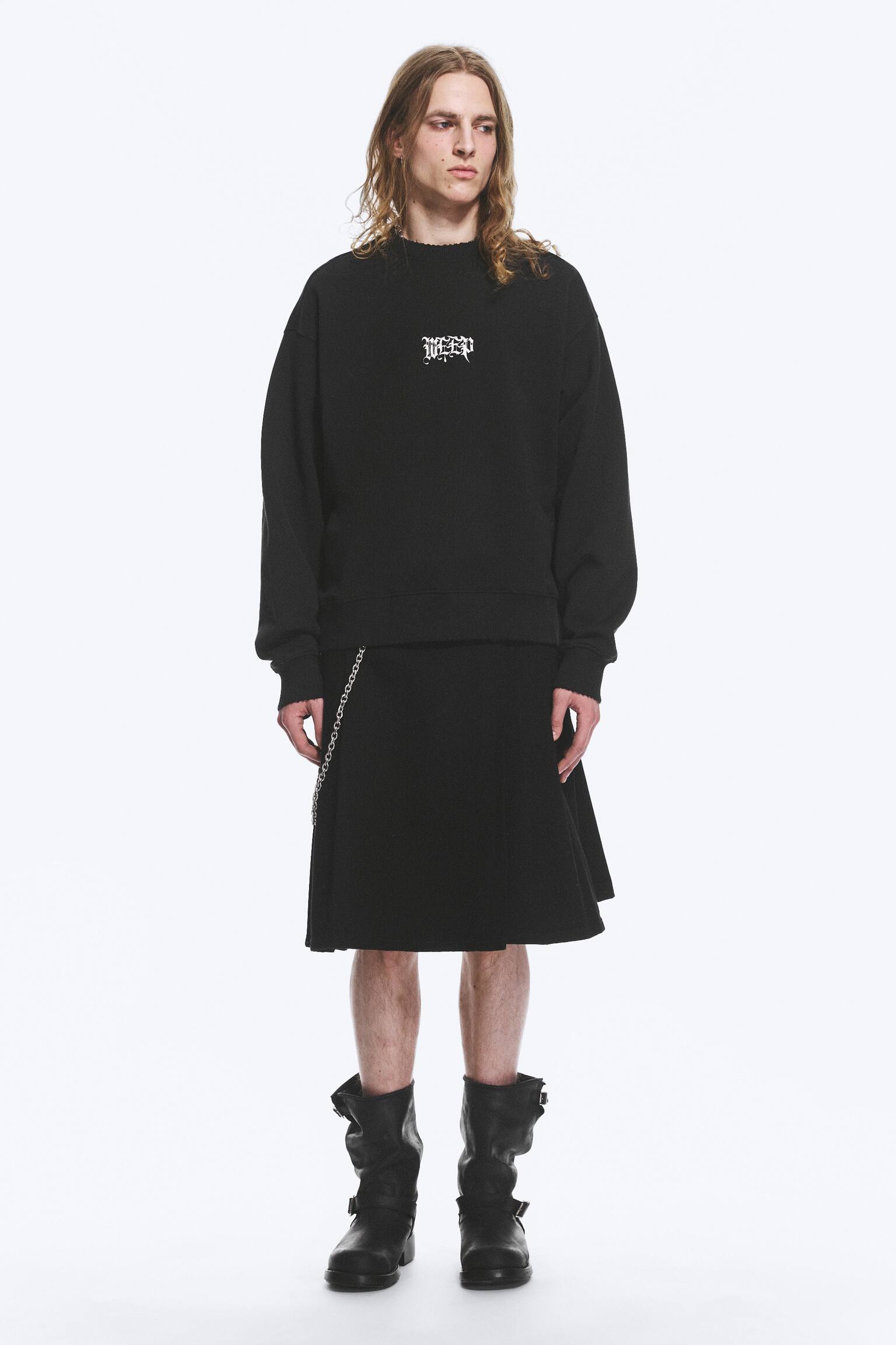 Yungblud Printed Oversized Sweatshirt - Off-black - 1