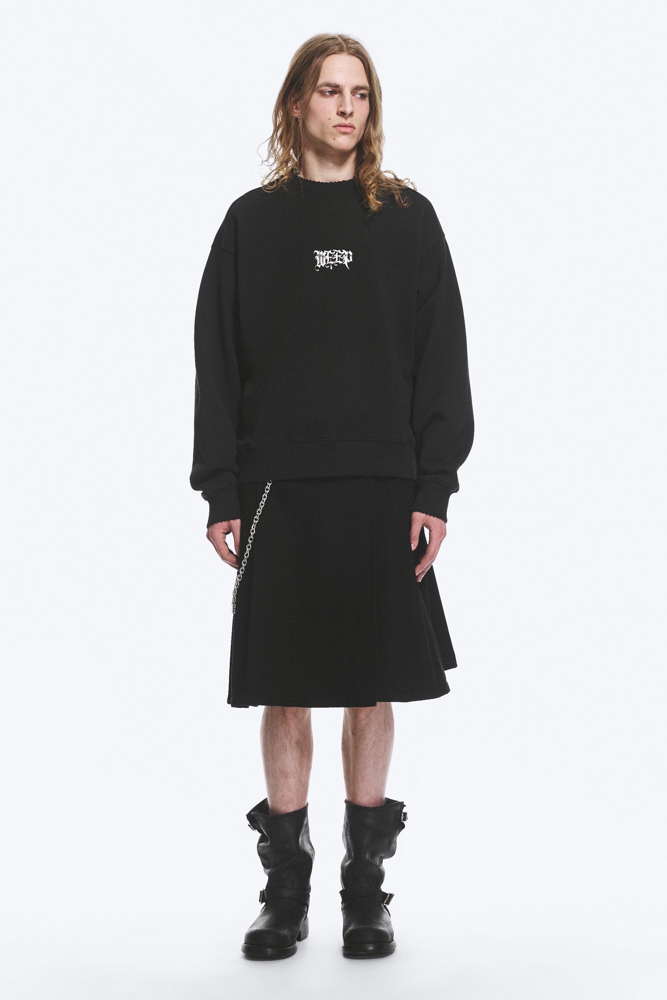 Off-black - Yungblud Printed Oversized Sweatshirt - 1