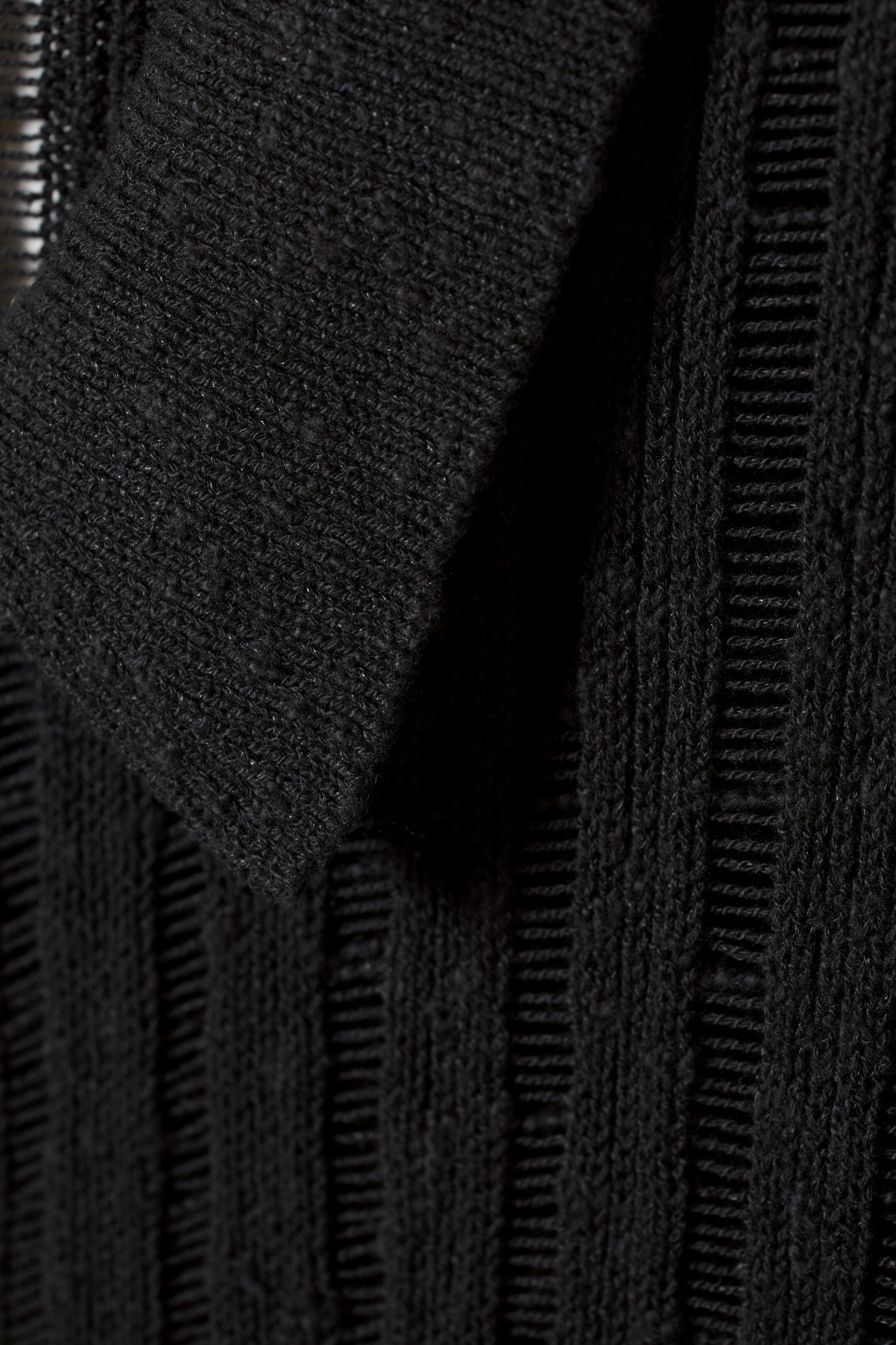 Schwarz - Lockere Strickjacke Fernando - 1