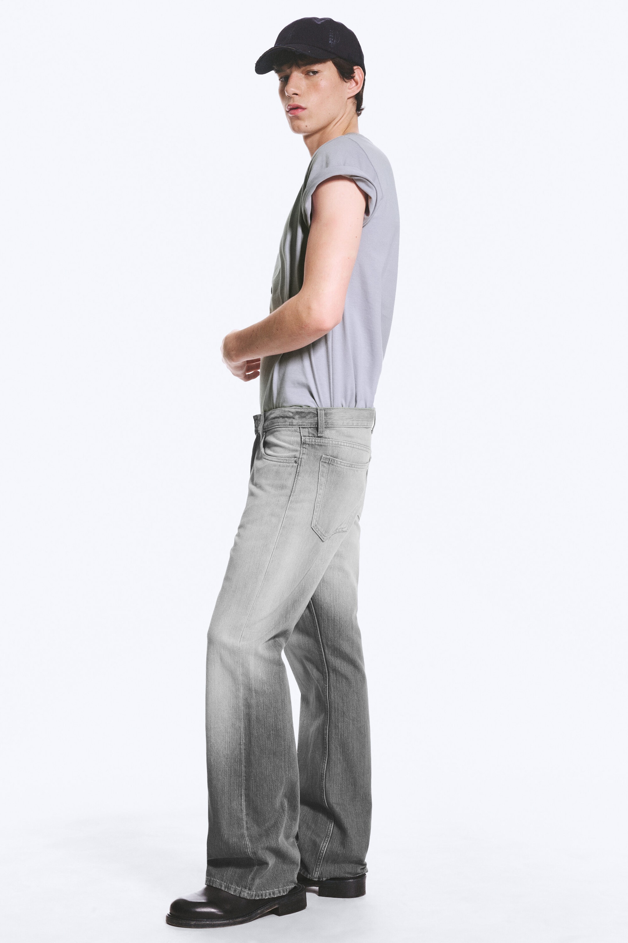 Complex Grey - Mercury Mid Rise Relaxed Bootcut Jeans - 3