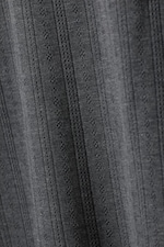 Noir - Jupe pointelle longueur genou - 1