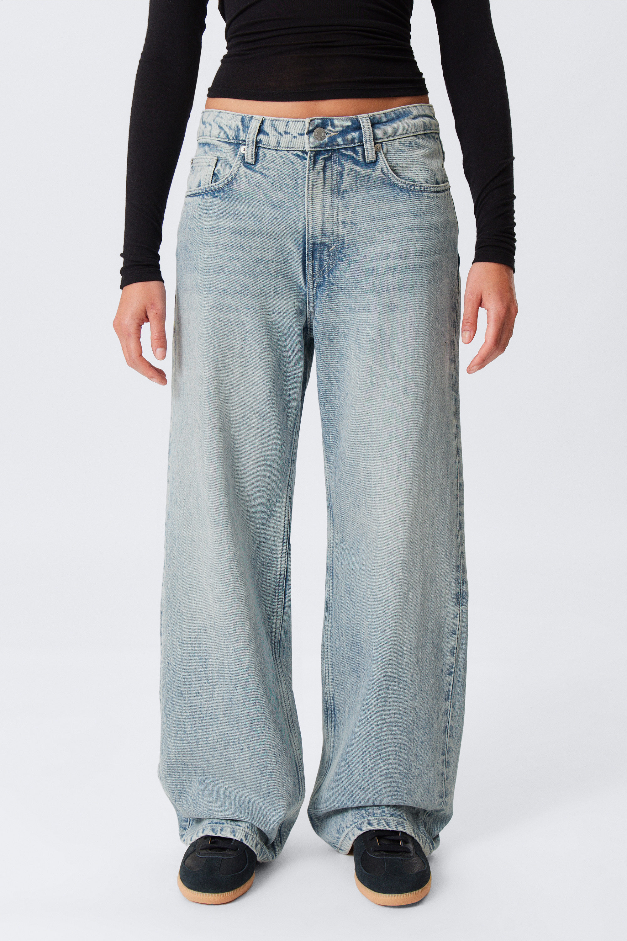 Notus blå - Ljusblå - Missy Low Waist Loose Straight Leg Jeans - 2