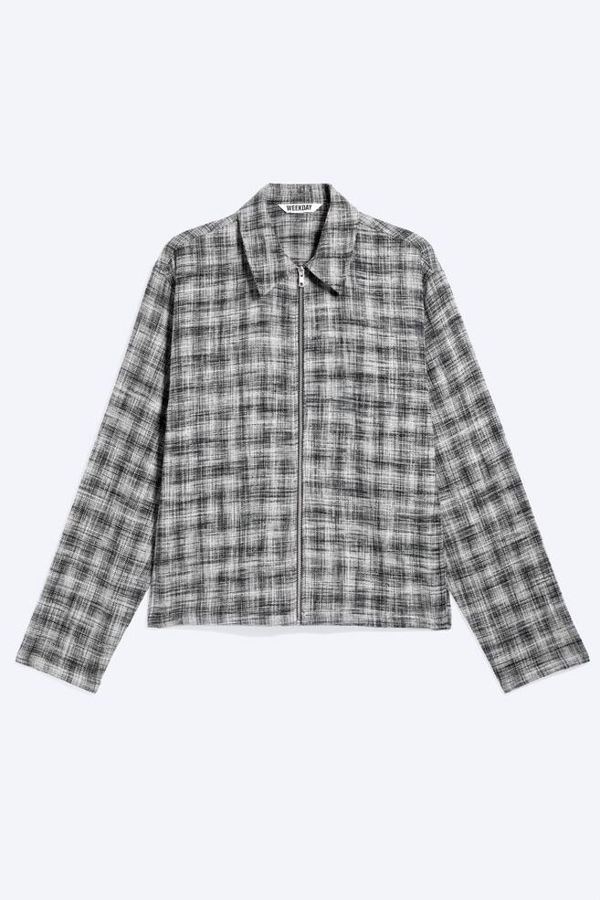 Koszula wierzchnia Minimal Zip - Checked Black - 1