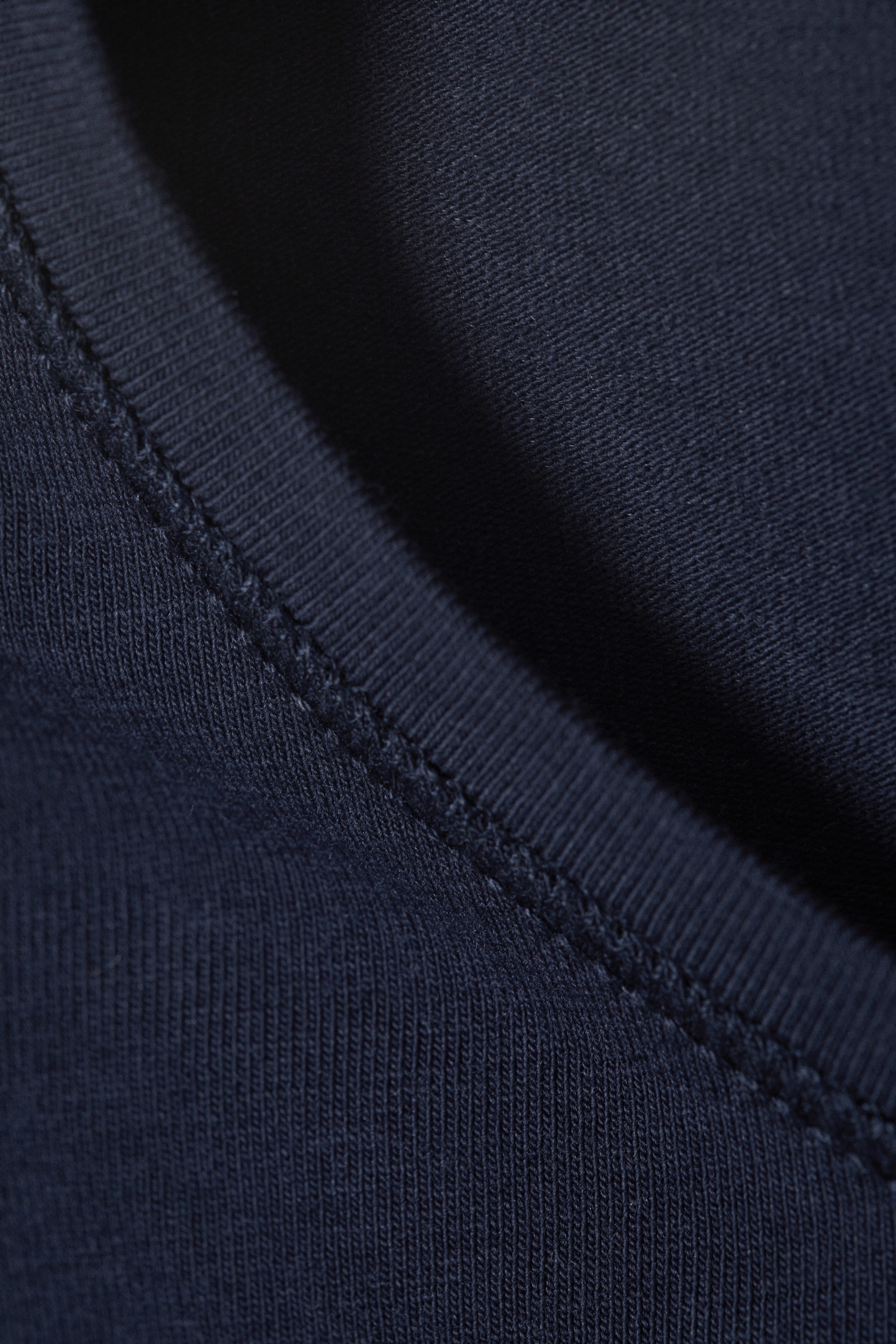 Dark Blue - Slim Fitted Long Sleeve - 1