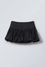 Black - Balloon Mini Skirt - 0