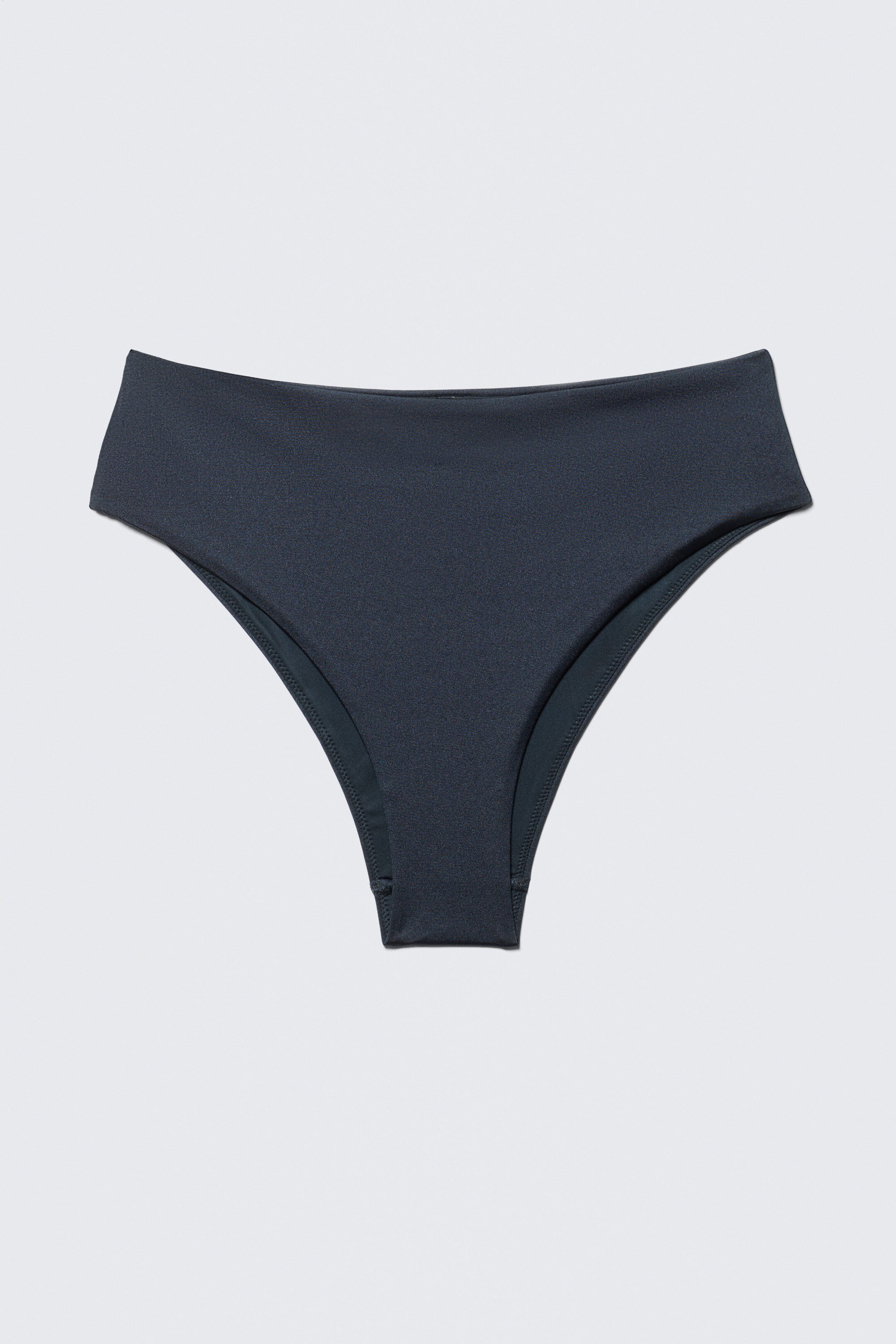 Mörkblå - Brazilian-cut bikinitrosor med hög midja - 3
