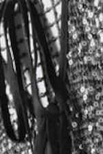 Dark Grey - Sequin Mesh Tie Midi Skirt - 4
