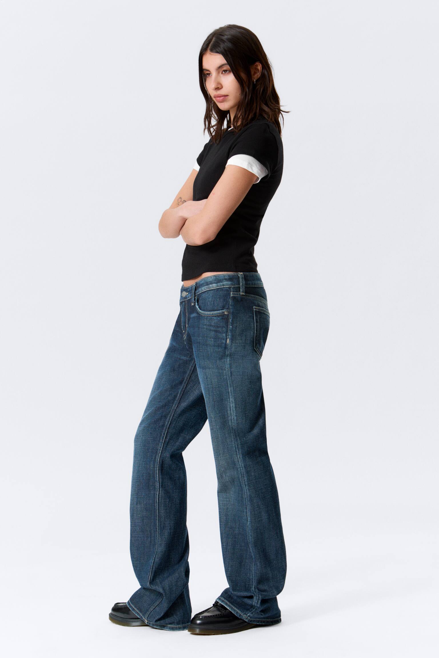 Nova Low Rise Slim Bootcut Leg Jeans - Deep Sea Blue - tmavě modrá/Lip Blue - světle modrá/Mine Blue - Medium Blue/Blue Stream - Medium Blue/Black Rinse - Black/Board Blue - středně modrá - 6