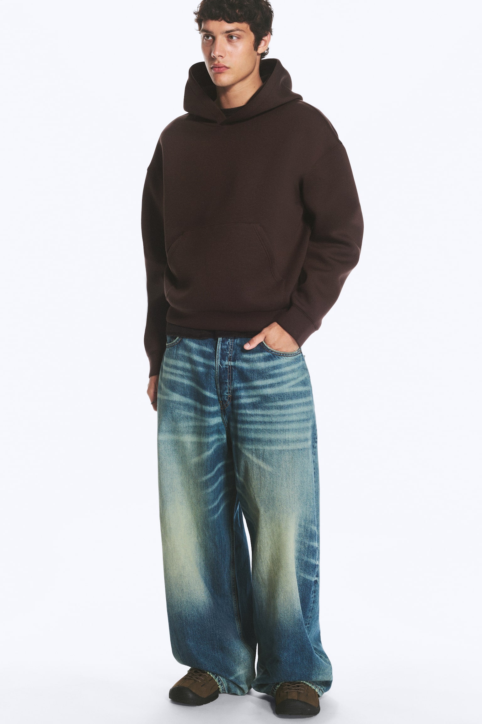 Simon Scuba Hoodie - Dark Brown/Grey Melange/Black/Light Dusty Grey Melange/Dark Grey - 1