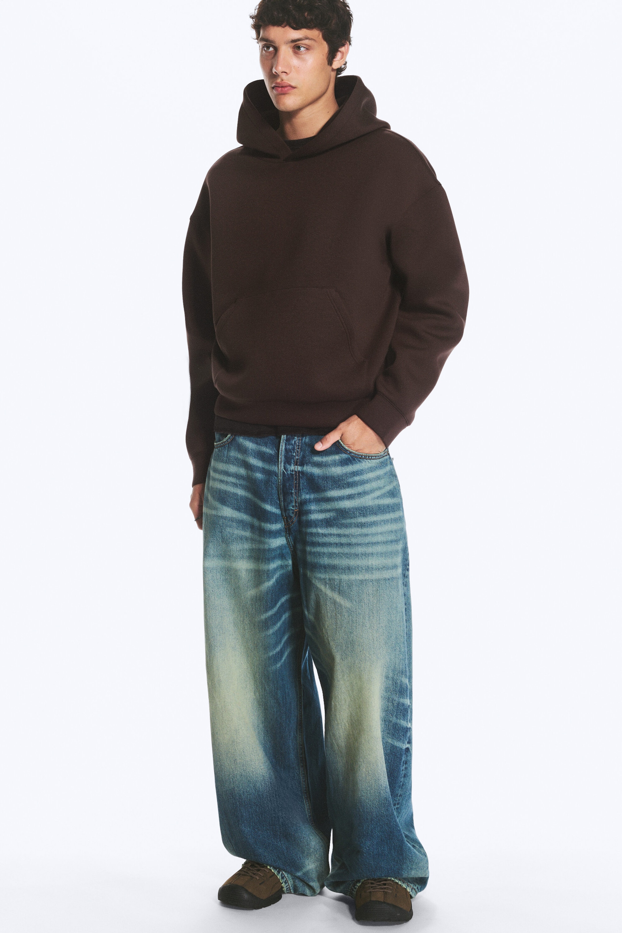 Dark Brown - Simon Scuba Hoodie - 1