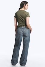 Redondo Blue - Mittelblau - Ample Low Waist Loose Wide Jeans - 3