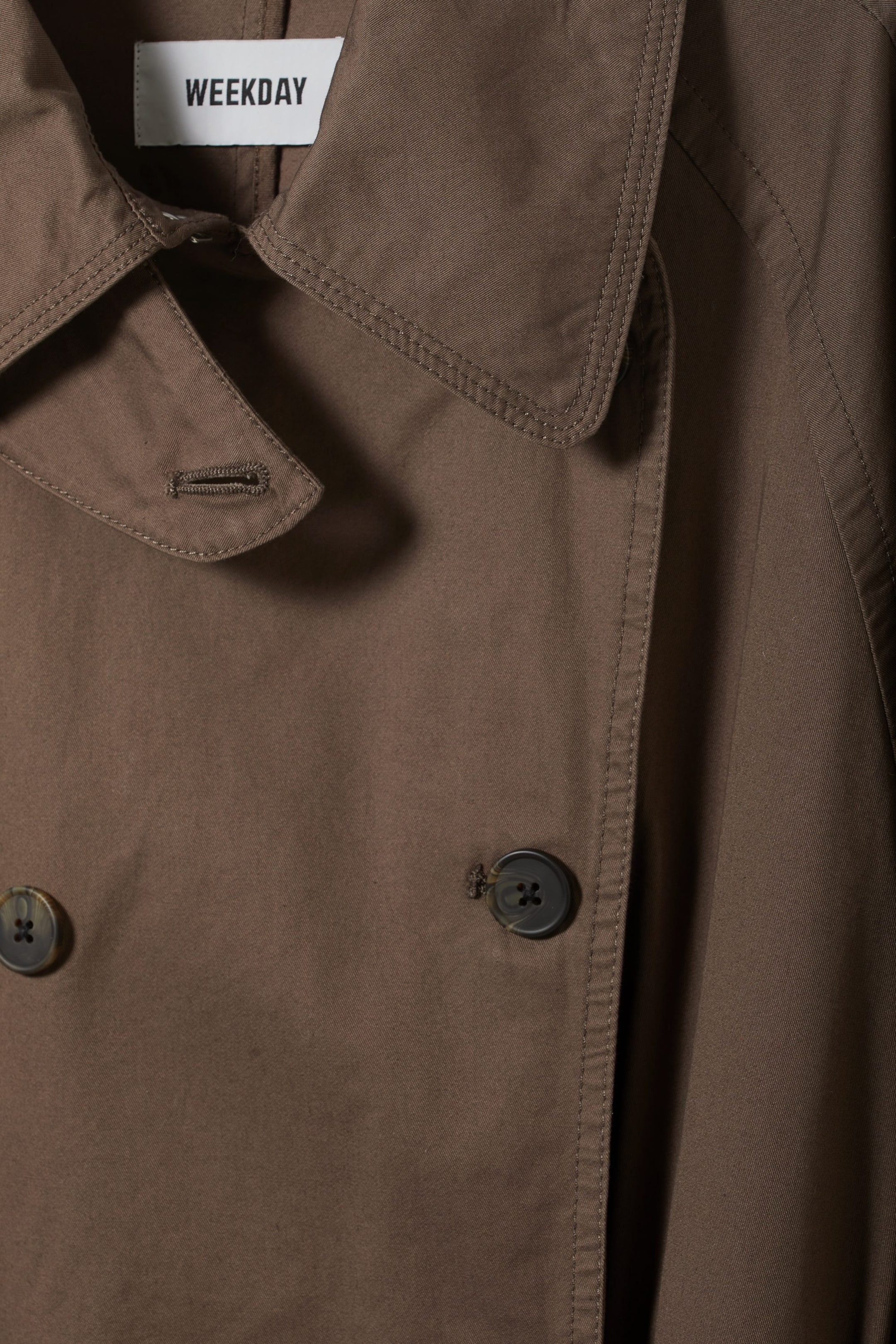 Taupe - Travis Oversized Trench Coat - 1