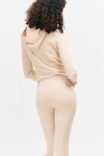 Dusty Cream - FITTED ZIP HOODIE - 2