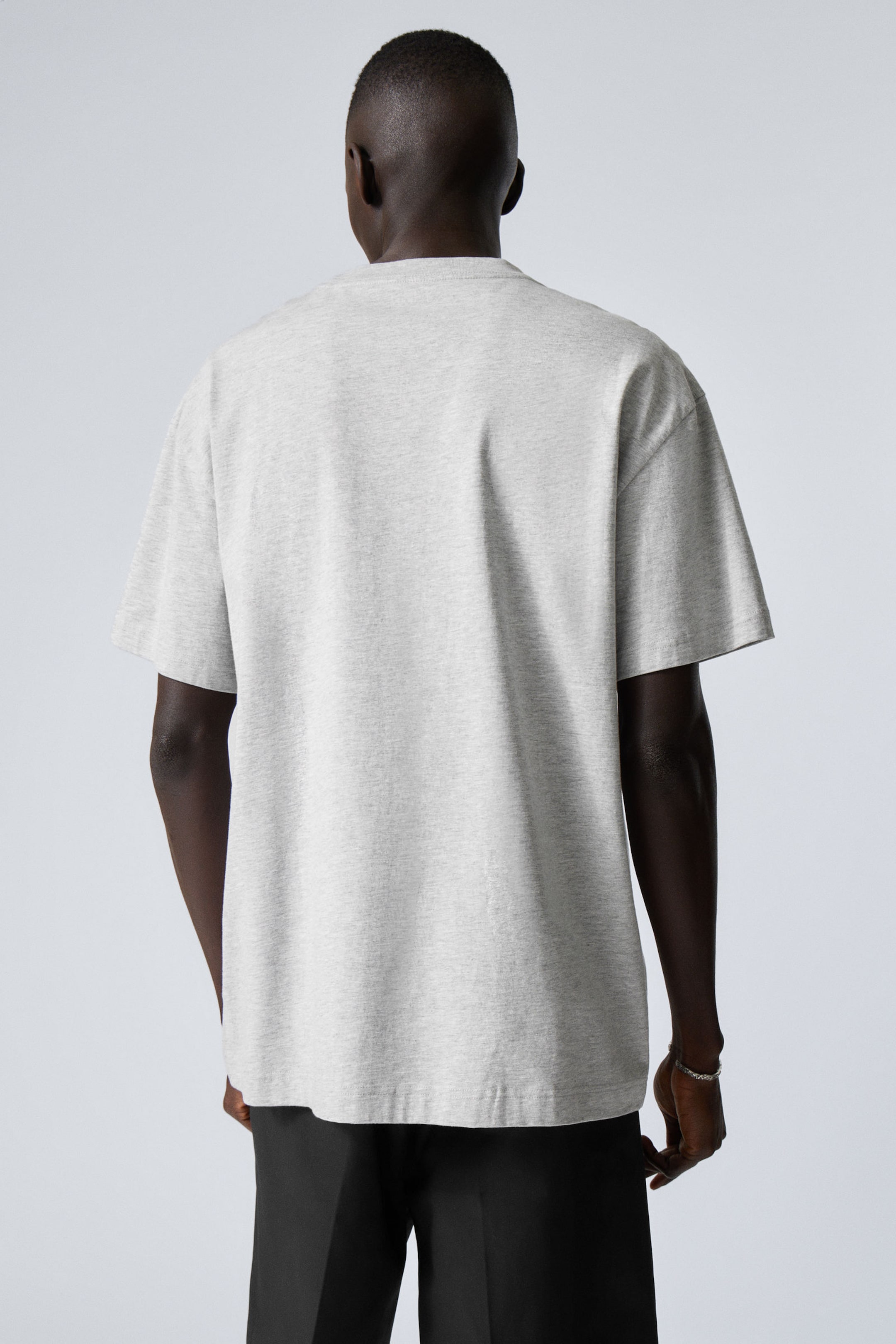 Grey - Oversized Heavyweight T-shirt - 2