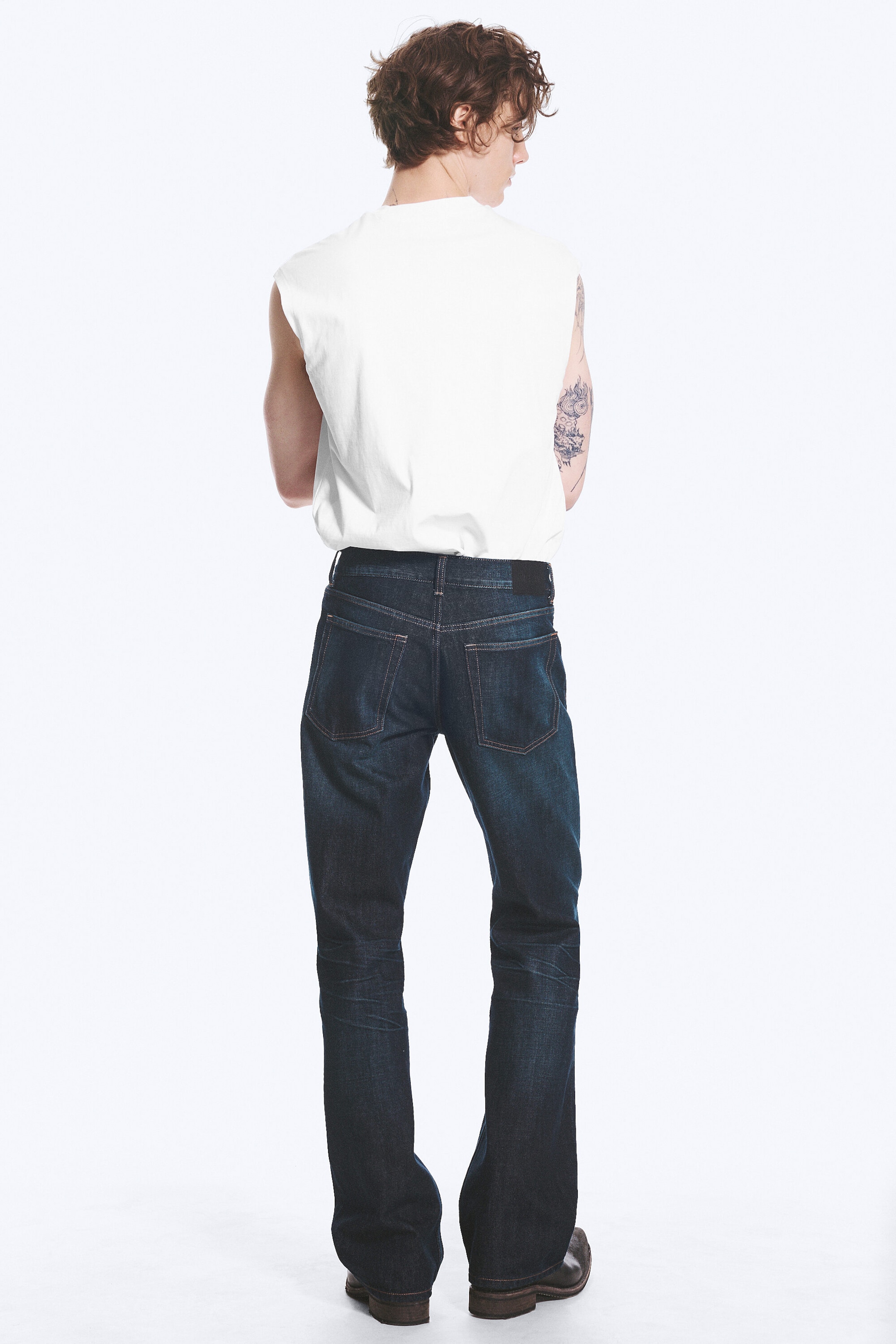 Bounty Blue - Mörkblå - Mercury mid waist relaxed bootcut jeans - 4
