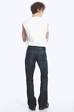 Bounty Blue - Mörkblå - Mercury mid waist relaxed bootcut jeans - 4