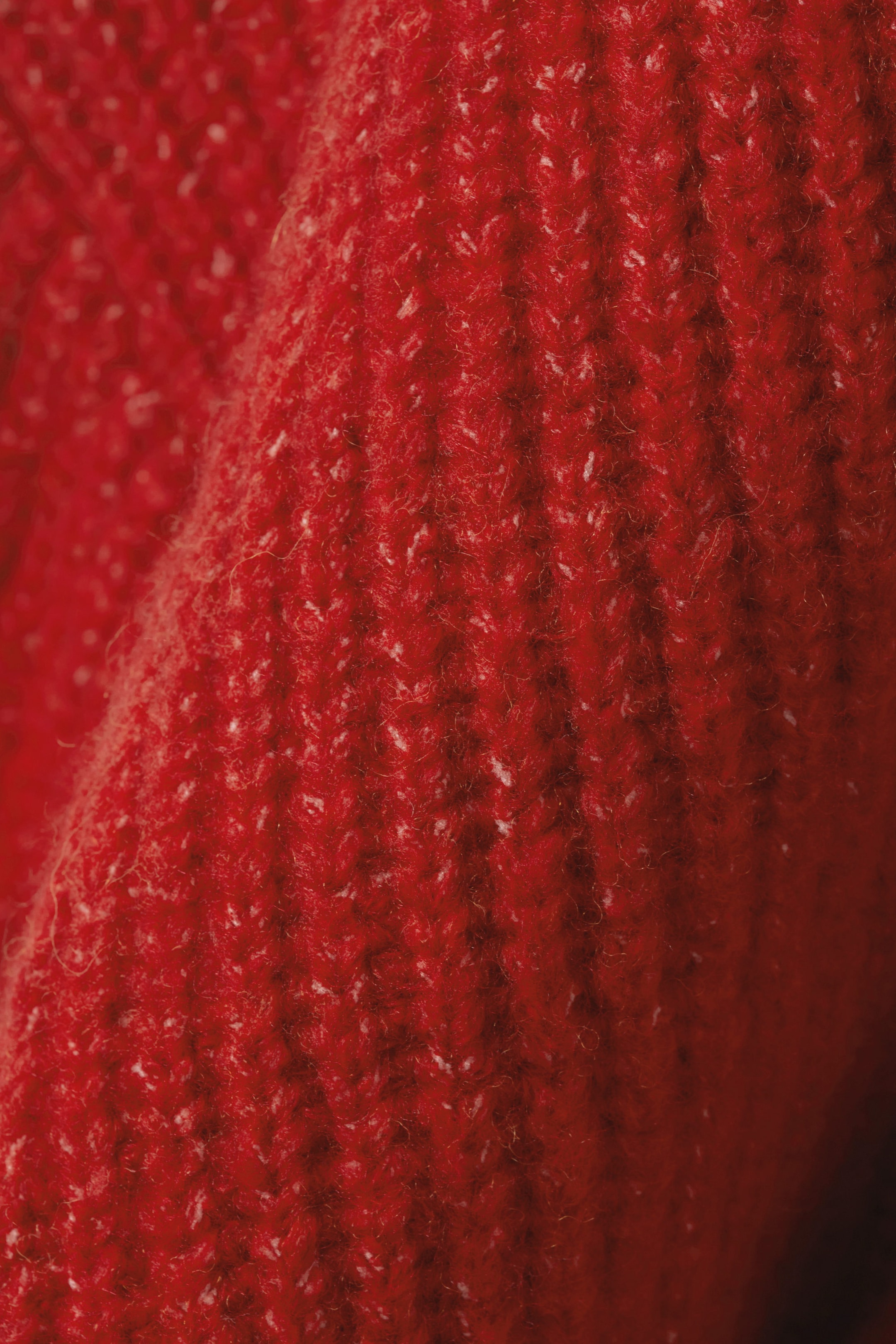 Röd - Stickad tröja - 1