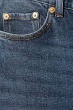 Ozeanblau - Jeans Twig mit mittelhohem Bund und geradem Bein - 1