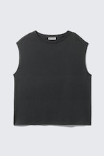 Dark - Oversized Sleeveless Tank Top - 0