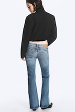 Blue Horses - Medium Blue - Hour skinny bootcut-jeans med lavt liv og slitne detaljer - 3