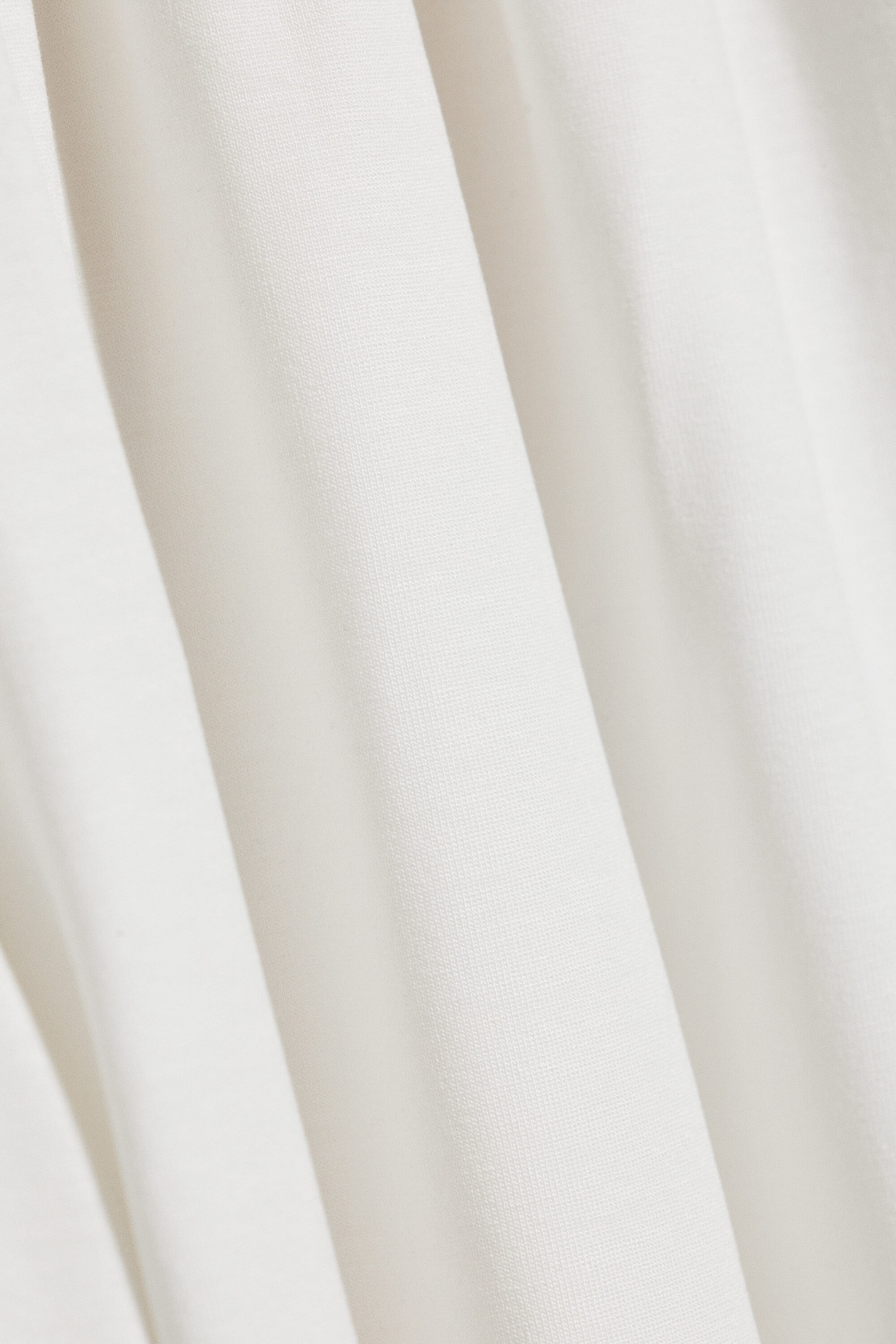 White - Soft Mid-Rise Balloon Trousers - 2