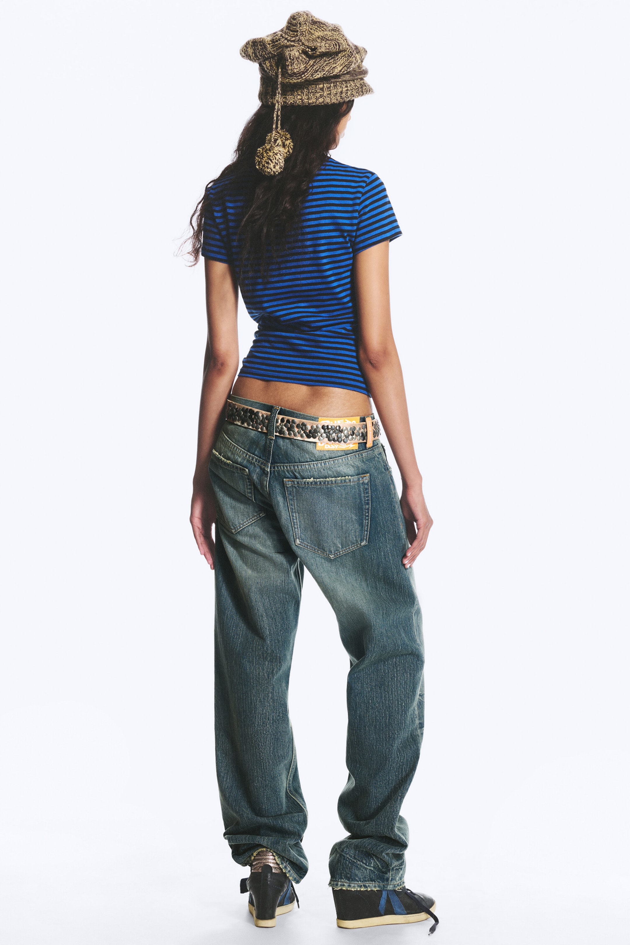 Hazy Blue - Medium Blue - Anti Unisex Low Waist Regular Straight Jeans - 7