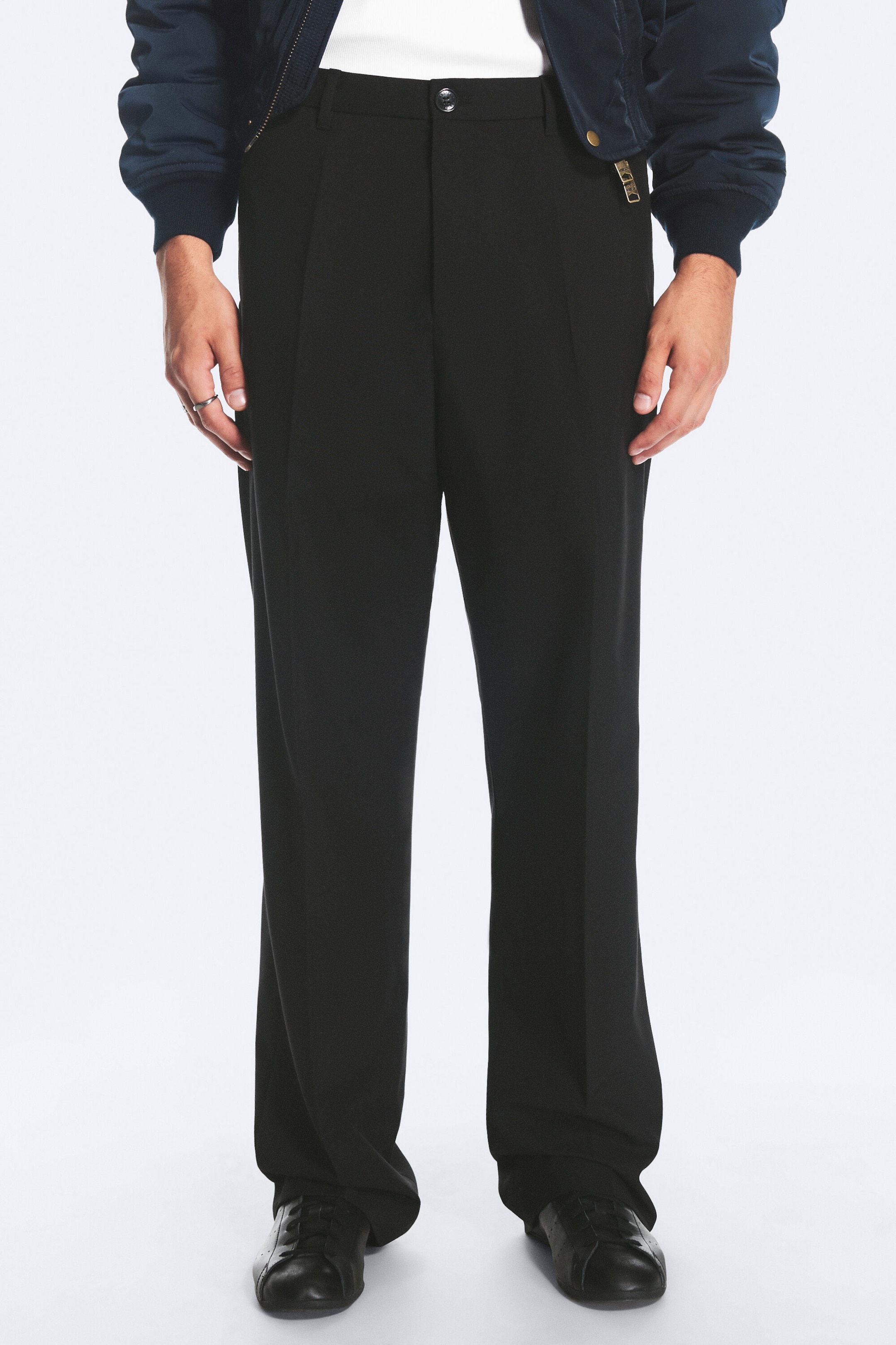Noir - Pantalon de costume décontracté Alessi - 2