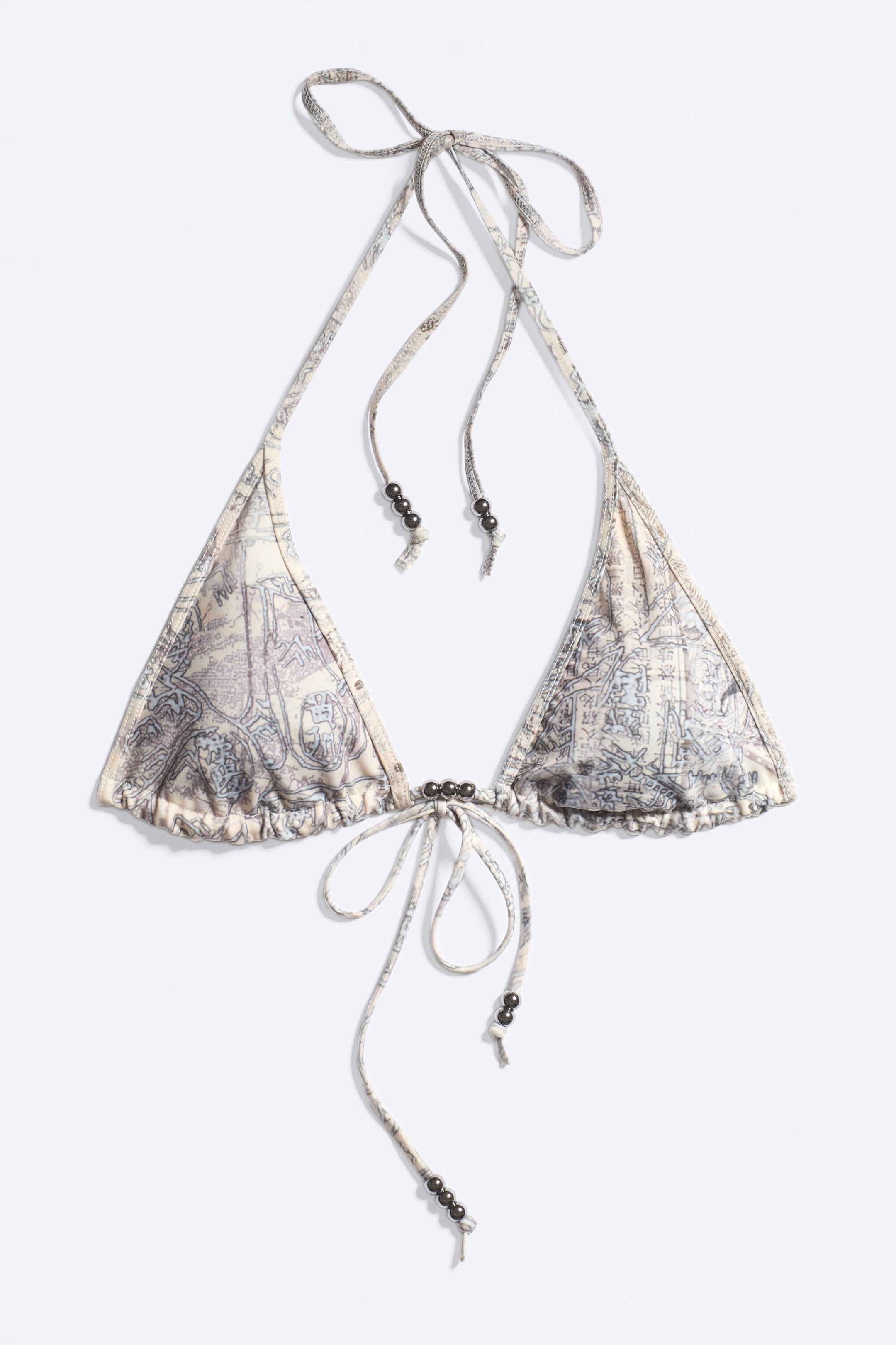 Dusty Light Mole - Creature Triangle Bikini Top - 4