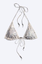 Dusty Light Mole - Creature Triangle Bikini Top - 4