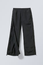 Black - Simona Side Zip Track Trousers - 0